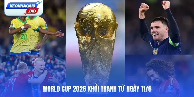 World Cup 2026 khởi tranh từ ngày 11/6
